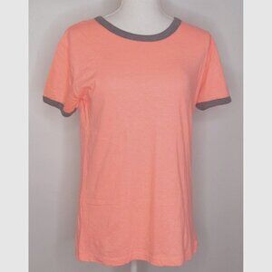 Exist Round Neck Ringer Jersey Soft Tee T-Shirt